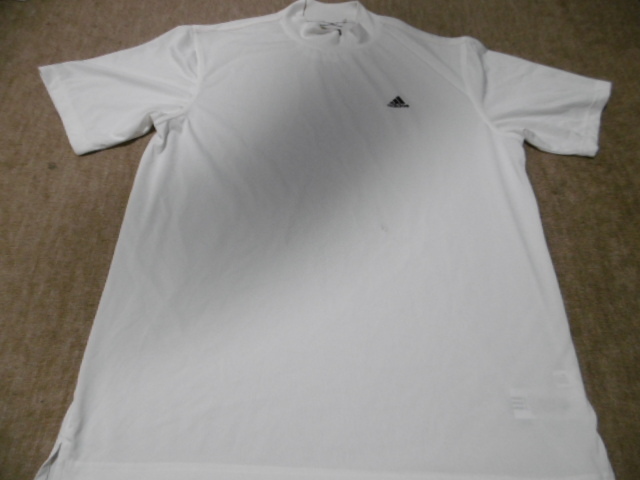 ゴルフ★アディダス(テーラーメイド)★半袖ウエア CLIMALITE ホワイト サイズ:O拍卖
