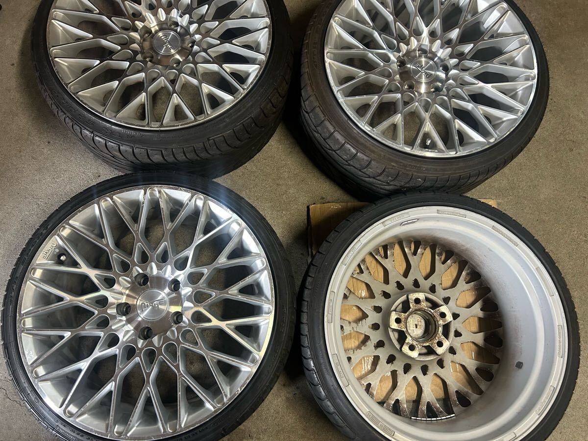 ★ニッチェ NICHE DESIGNEE IN USA PCD120 メッシュ 8.5J 9.5J 225 35 19×2 235 35 19×2 DOT-T ATR (0508)拍卖