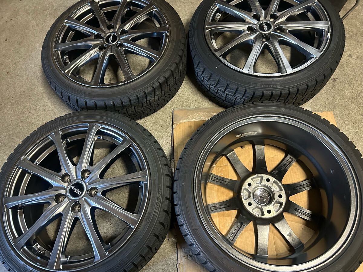 ★マナレイ ユーロスピード 4本 7J+55 ノア ヴォクシー スイフト ウィンターマックス WM02 195 45 17(19年) (0731)拍卖