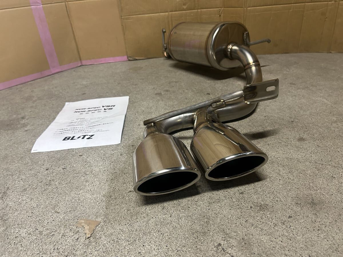 ★美品 BLTZ ブリッツ NUR-SPEC VS マフラー スズキ アルトワークス HA36S R06Aターボ 4WD専用 (0811)拍卖