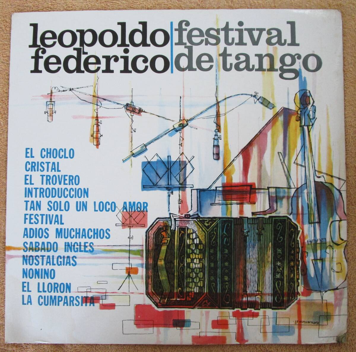LPレコード アルゼンチン盤 タンゴ レオポルド・フェデリコLeopoldo Federico「タンゴのフェスティヴァルFestival del Tango」拍卖