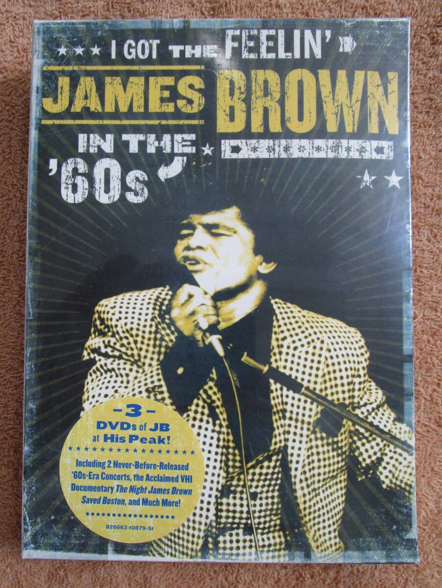 DVD3枚組 アメリカ盤 ジェイムズ・ブラウン James Brown「 I Got The Feelin」新品未開封拍卖