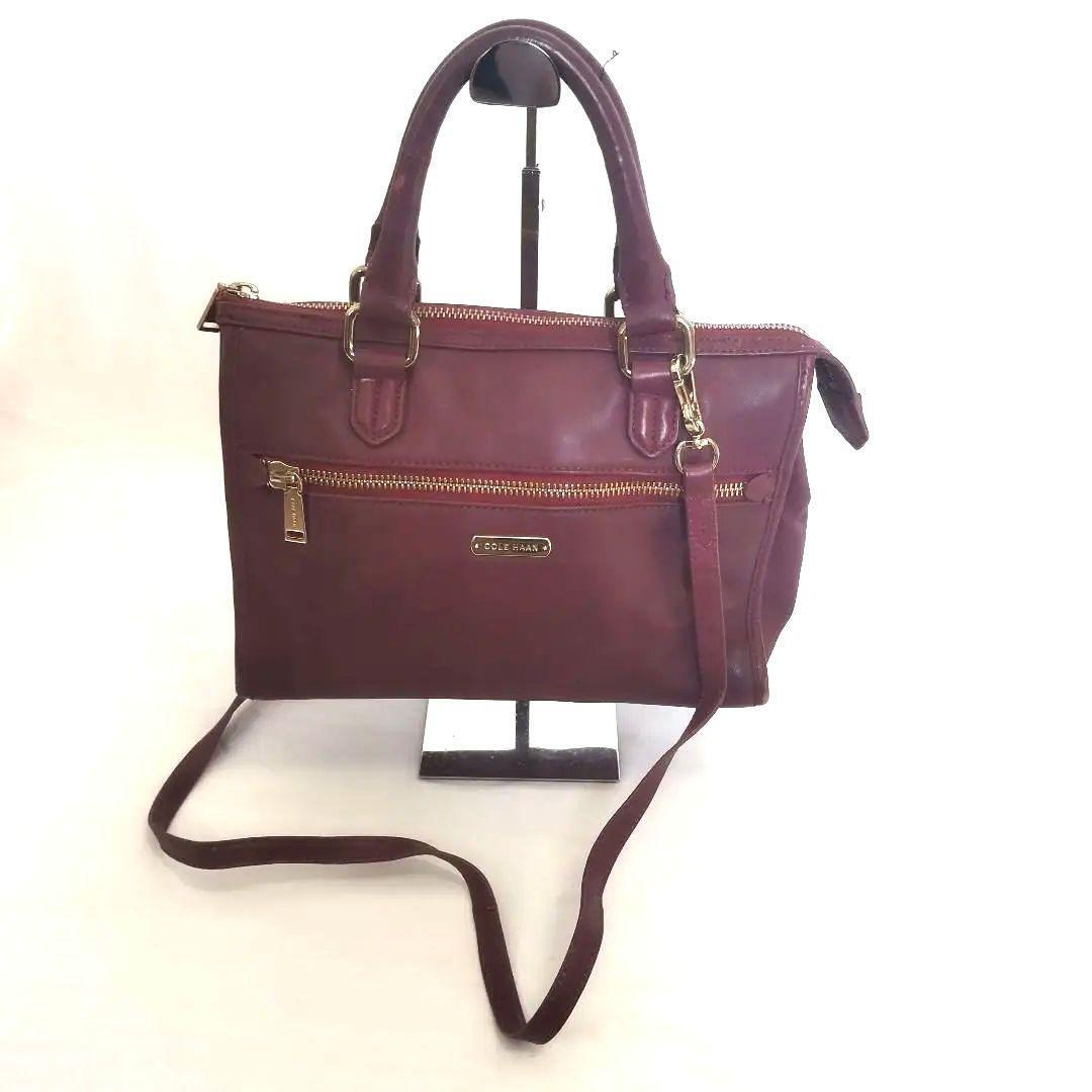 COLE HAAN コールハーン 2wayバッグ レッド レディースブランド 送料無料 正規品 鑑定済み 人気ブランド 限定セール拍卖
