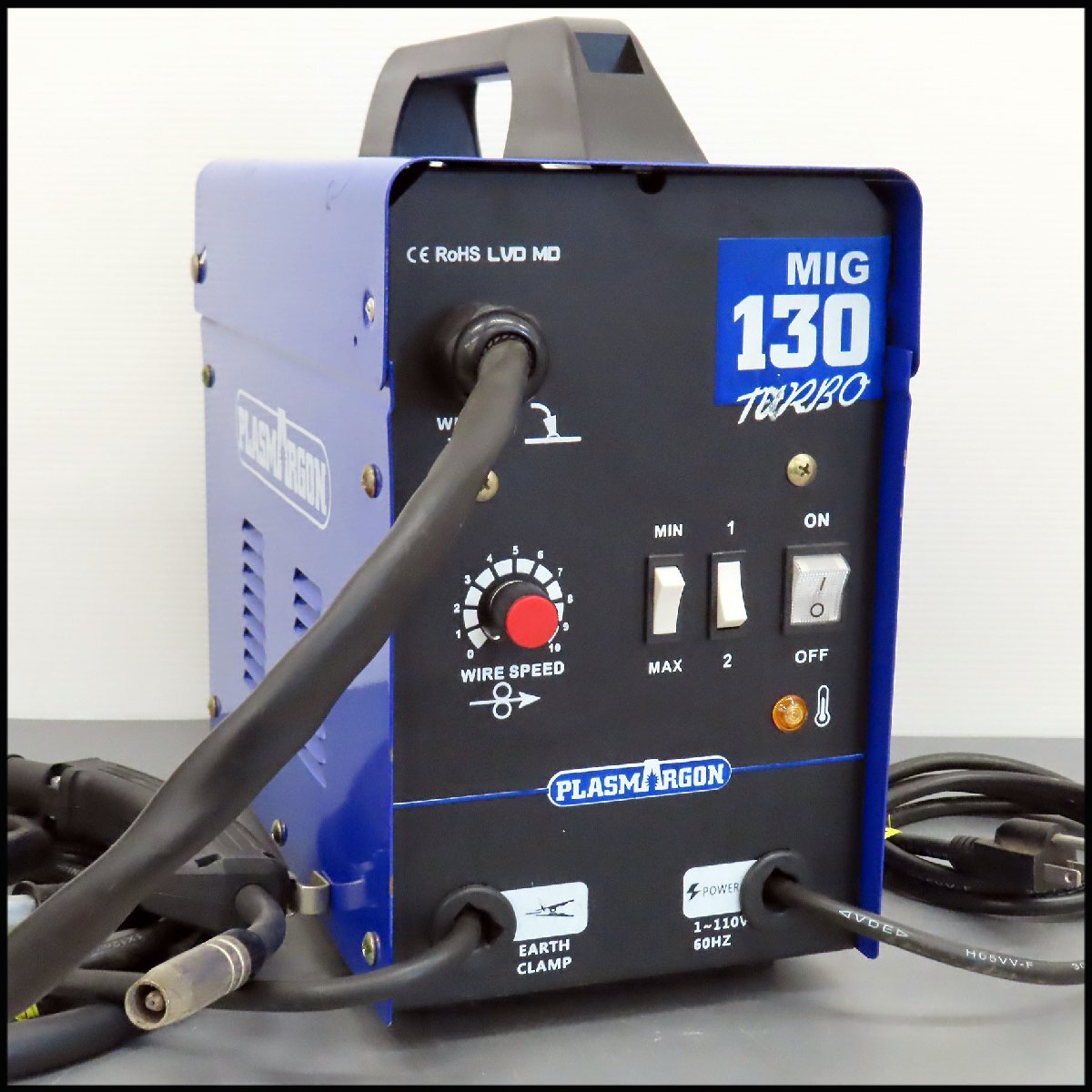 ■美品! PLASMARGON ノンガス 半自動溶接機 MIG130 TURBO/小型溶接機/ポータブル溶接機拍卖