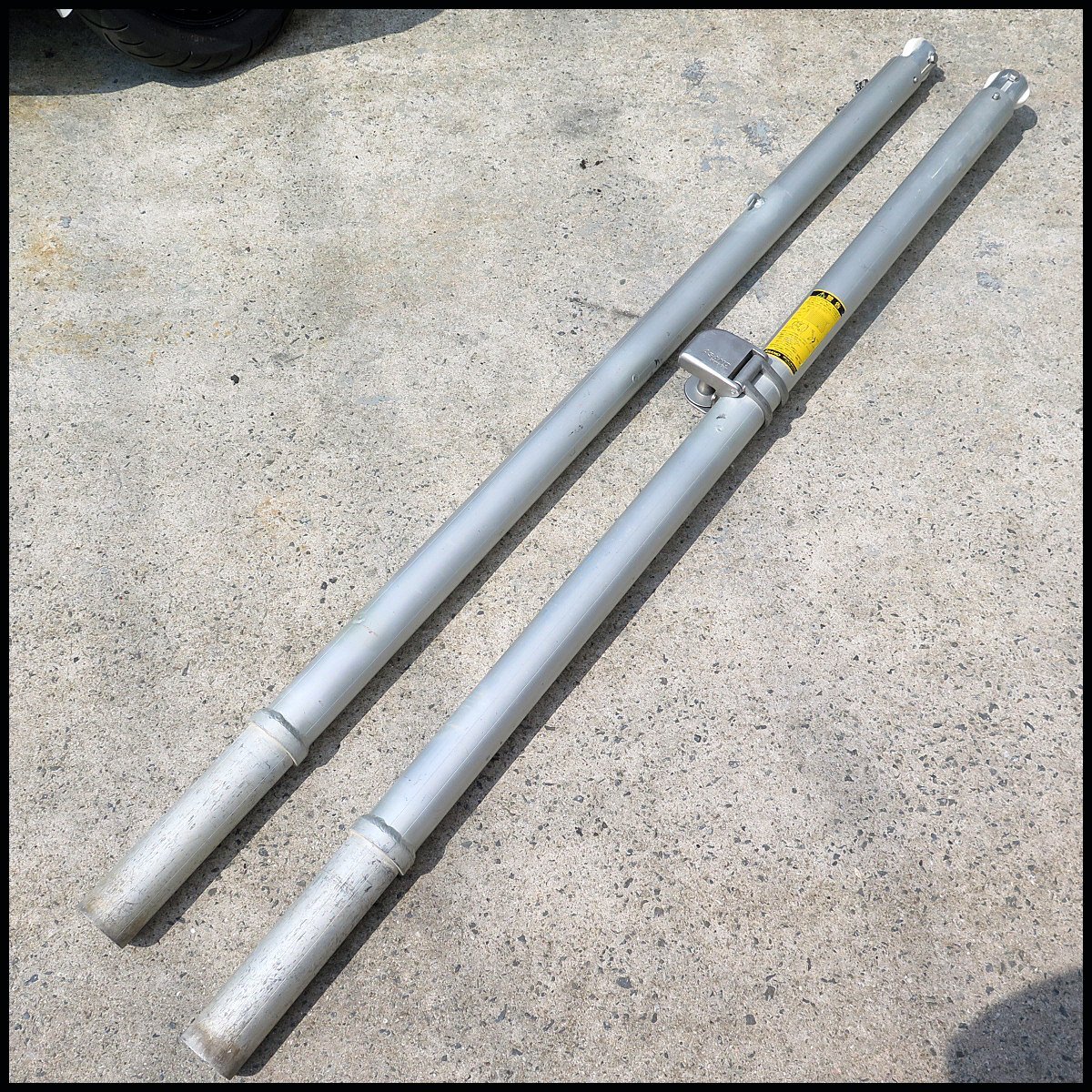 △B) ASANO バレーボール 支柱 ポール 1組(2本) 180cm-243cm 高さピン調節式 バドミントン/ネットポール/スポーツ拍卖