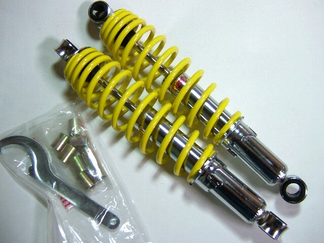 YSS社製 汎用 SPORT305黄 取り付け長305mm イエロー モンキー シャリィ カブその他 ヤマハ スズキ カワサキ ホンダ 2-06-05:118拍卖