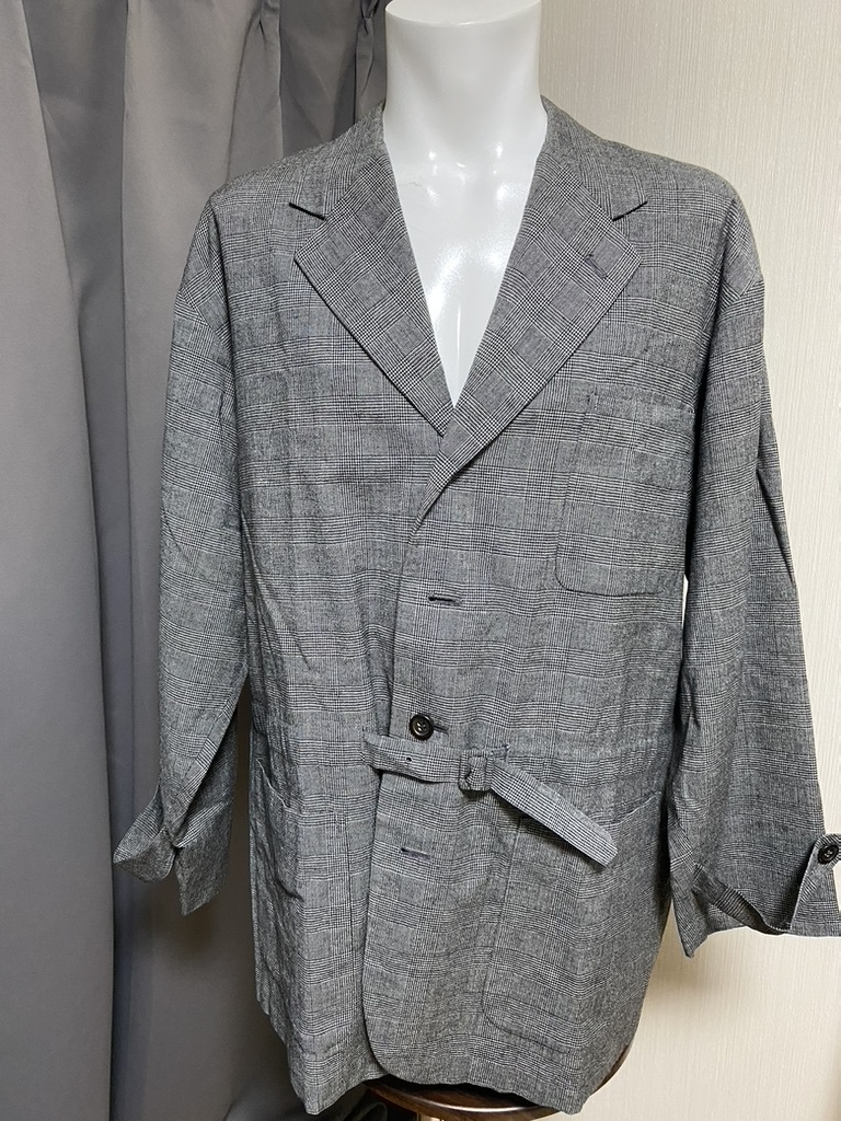 ★COMME des GARCONS 黒 チェック ジャケット【H0007】拍卖