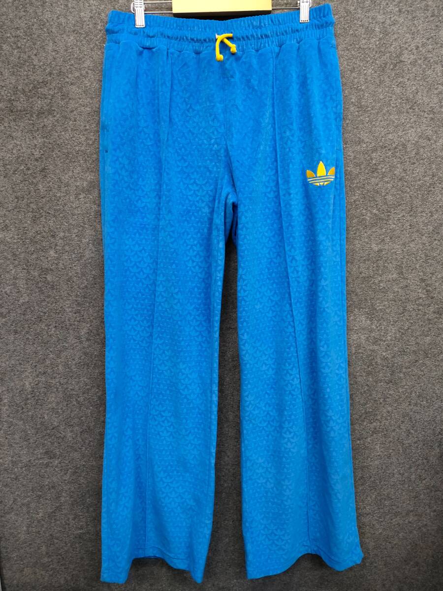 ★adidas アディダス originals トラックパンツ 青 ブルー サイズXL拍卖