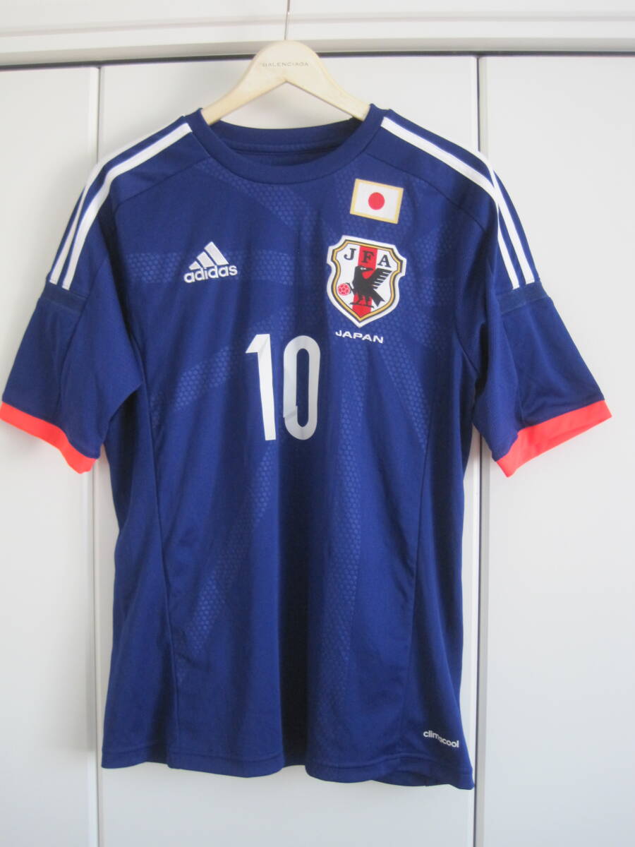 美品 adidas アディダス サッカー 日本代表ユニフォームシャツ 2014年 10番 KAGAWA 香川 S拍卖