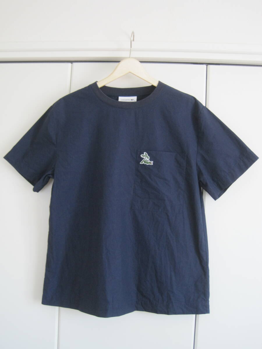 LACOSTE ラコステ 椰子の木 ワニ 大きめ胸ポケットTシャツ 38拍卖