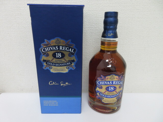 ★未開栓★ CHIVAS REGAL シーバスリーガル 18年 GOLD SIGNATURE ゴールドシグネチャー スコッチウイスキー 700ml 40% #44138拍卖