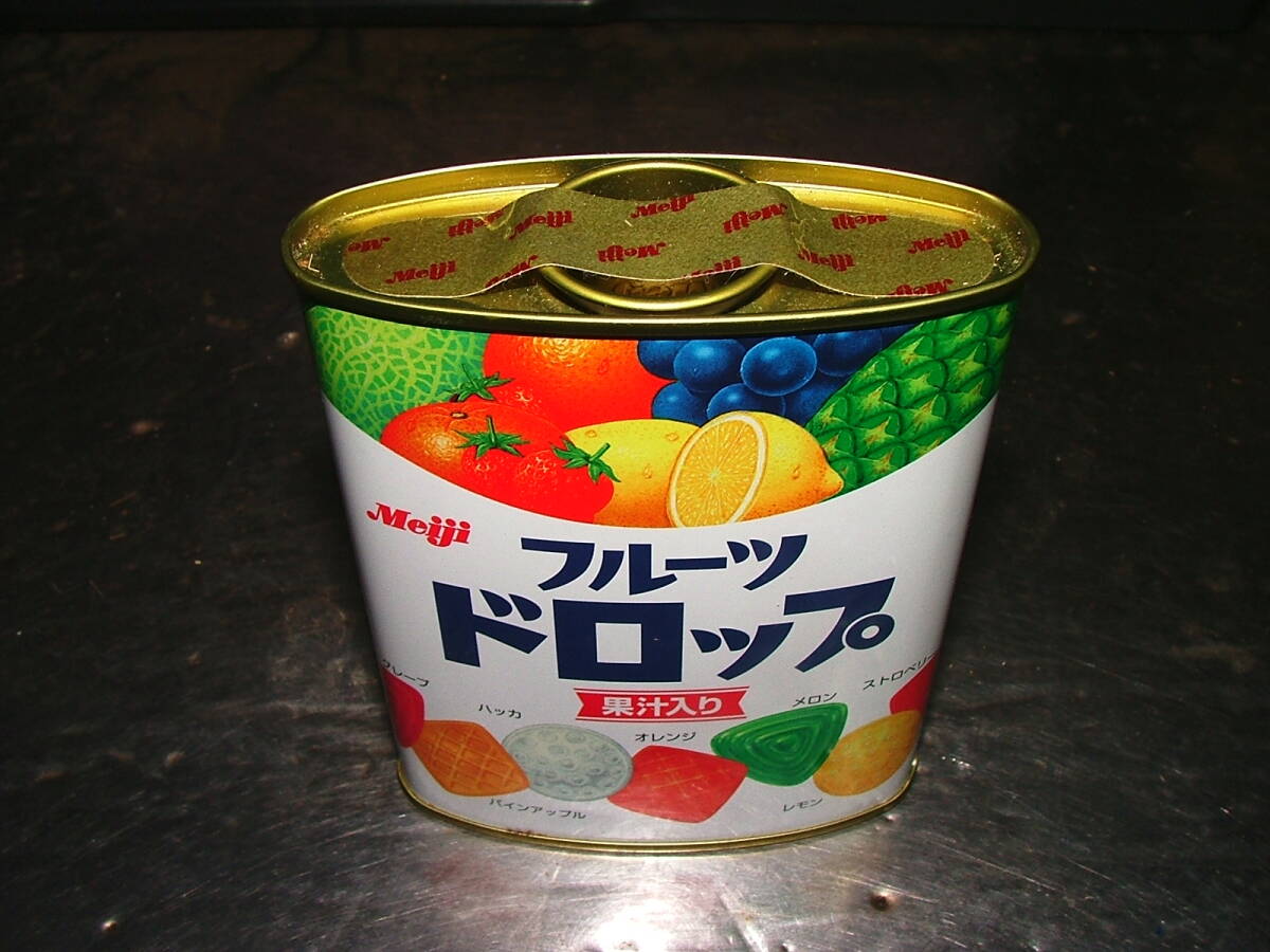 明治 meiji フルーツドロップ缶 未開封拍卖