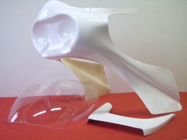 ☆ 即決 汎用 デュアルカウルセット 新品 デュアルカウル スクリーン ステージ ゾーッパナステー セット ロケットカウル拍卖