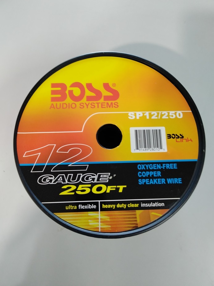 BOSS スピーカーケーブル 配線 12ゲージ 250FT(76.2m)新品/未使用拍卖