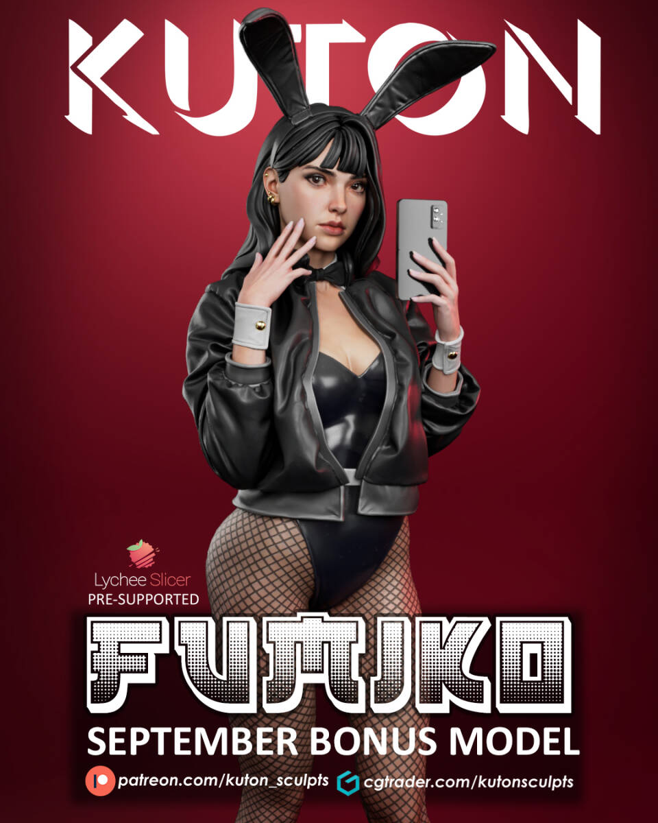 Kuton Sculpt | Fumiko 1/10 | 3Dプリント フィギュア 正規品拍卖