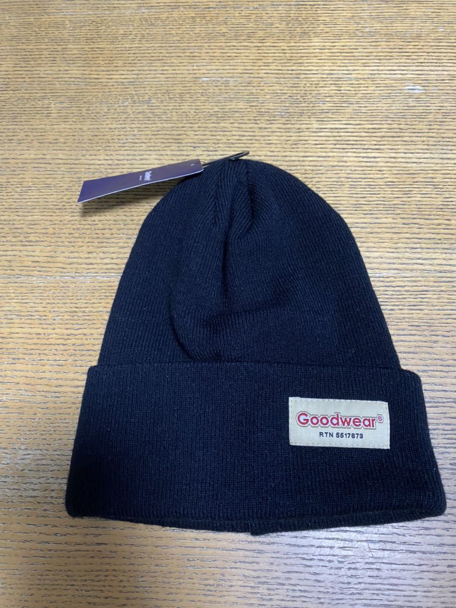 goodwearグッドウェア ニットキャップ 黒 フリー拍卖