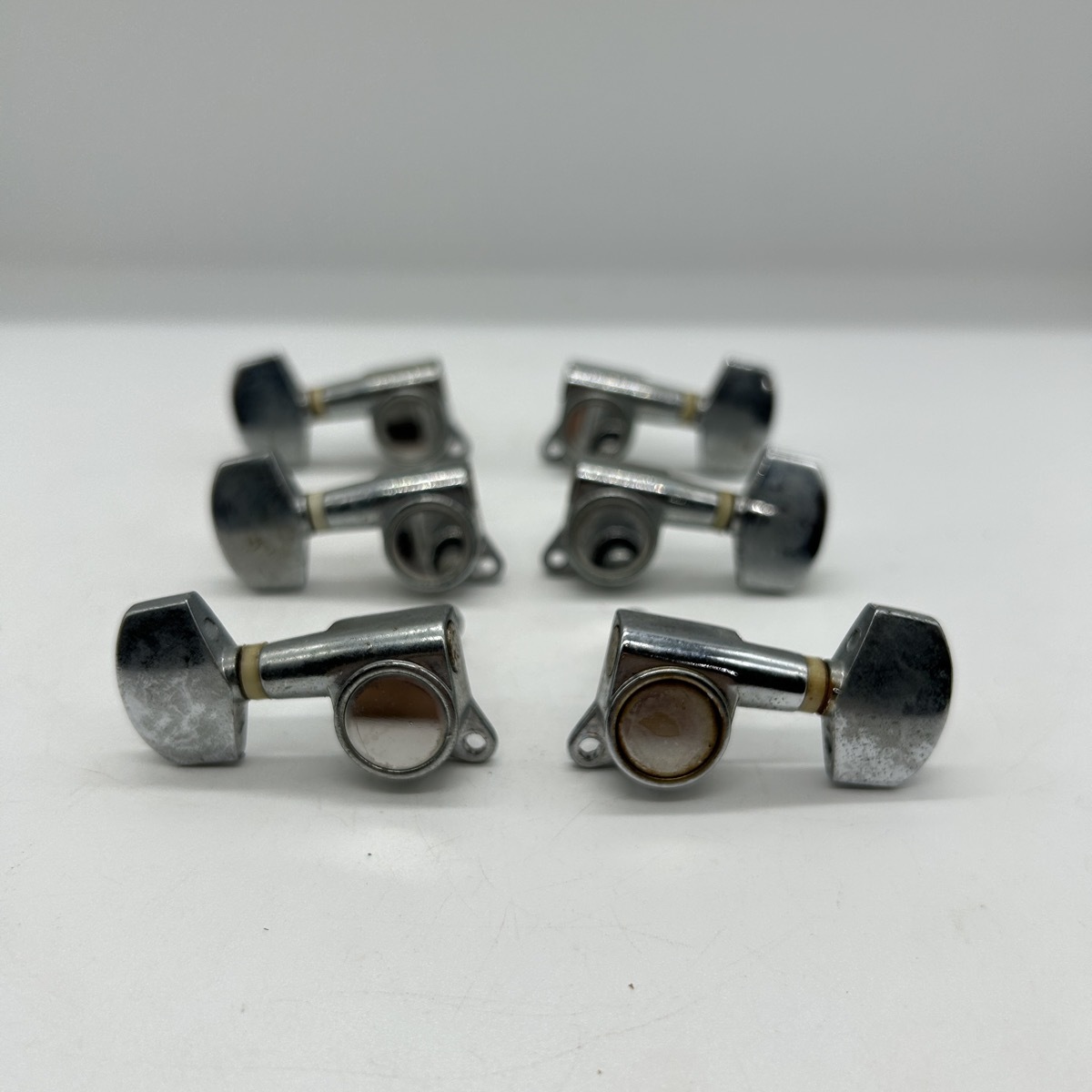 エレキギター用 クローム 片側3連ペグ ロトマチックペグ Guitar pegs -k095拍卖