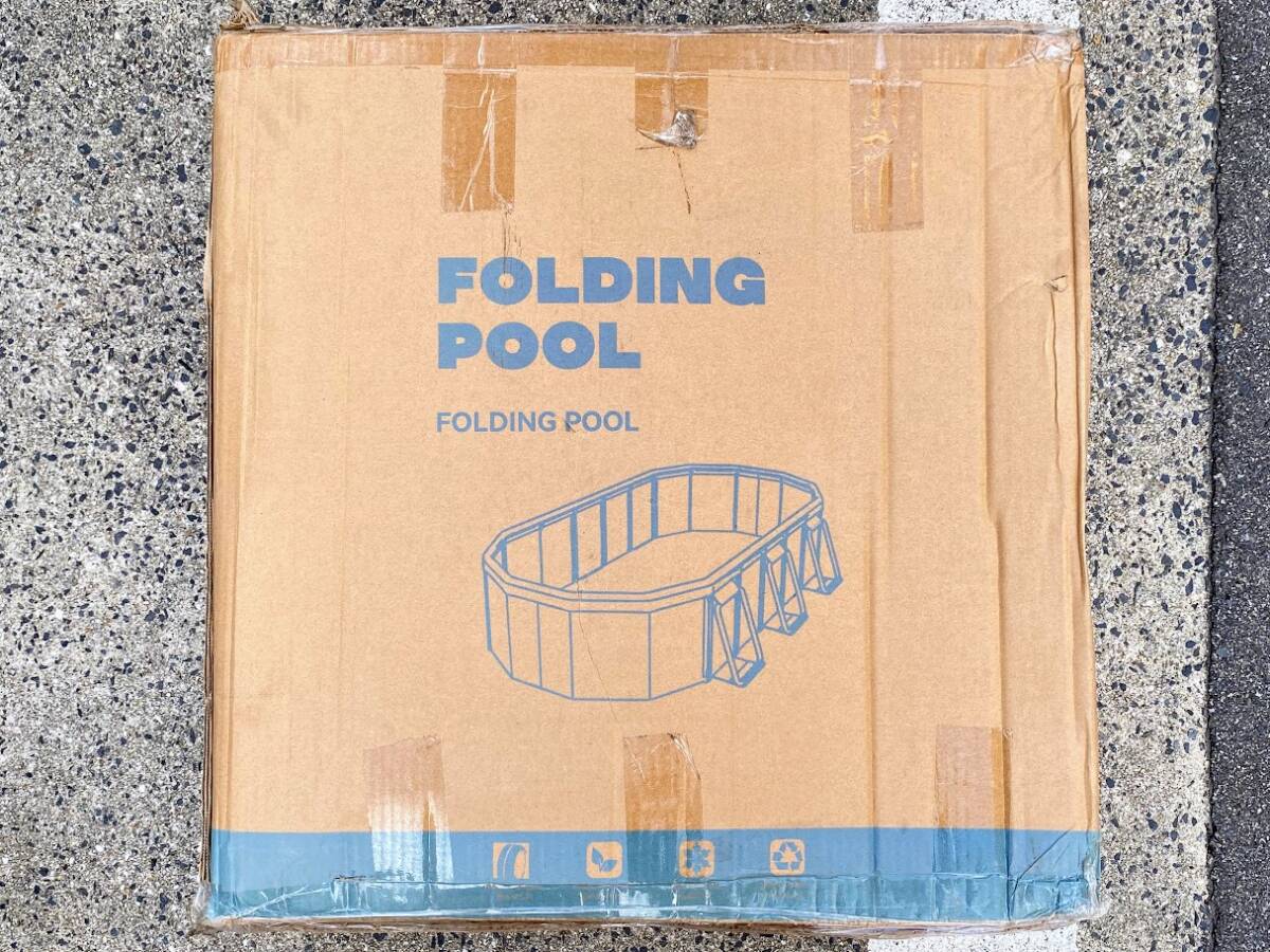 【未使用】折りたたみ式プール 空気入れ不要 簡単 お手軽 2.6m拍卖