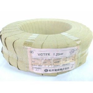 VCTFK 1.25mm2(ビニルキャプタイヤ長円形コード)100m拍卖