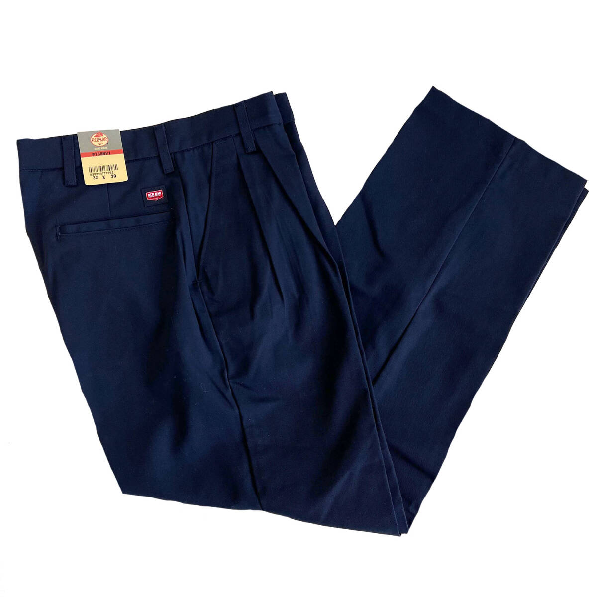 RED KAP PT38 PLEATED TWILL SLACKS レッドキャップ スラックス ワークパンツ ネイビー W32xL32 2プリーツ REDKAP拍卖
