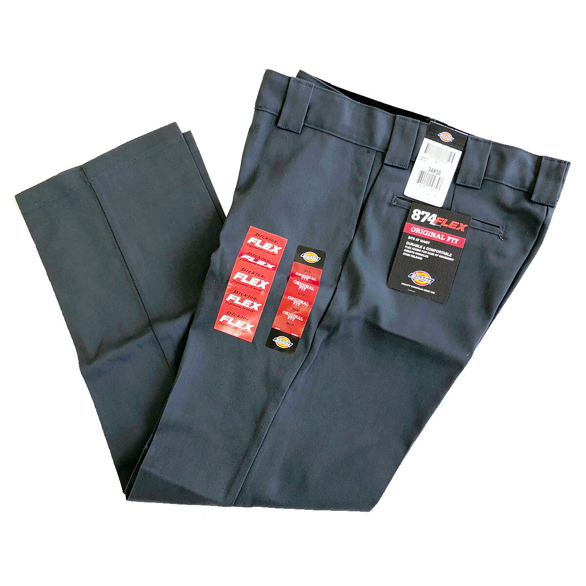 DICKIES 874 FLEX WORK PANTS ディッキーズ フレックス ワークパンツ チャコール W30拍卖