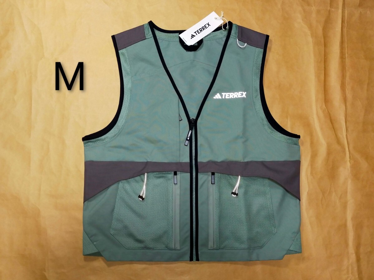 adidas アディダス/TERREXユーティリティベスト シルバーグリーン M(IN2224 SILGRN)定価12000+税拍卖