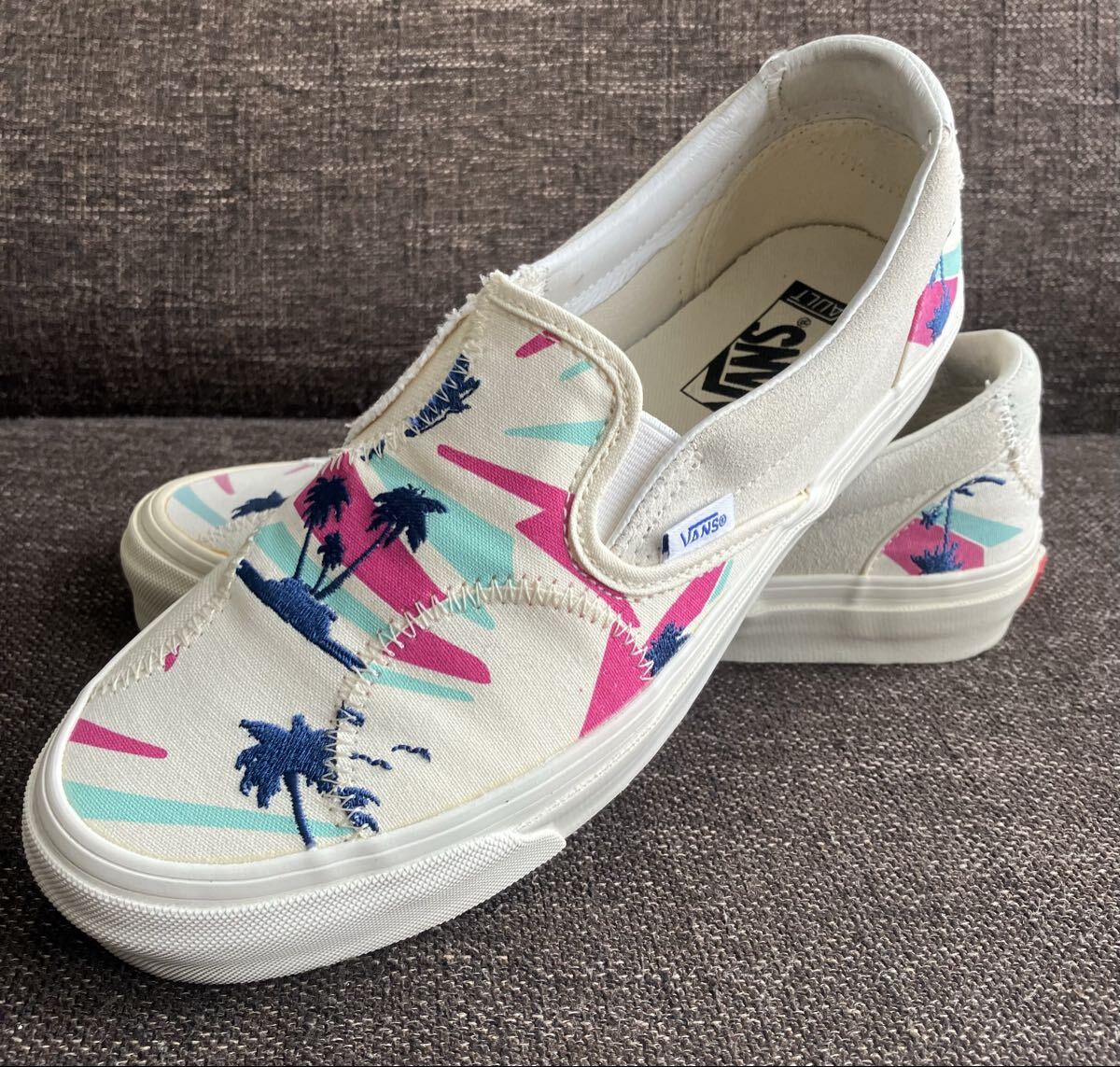 VANS VALUT バンズボルト スリッポン トロピカルパック パームアート US8 26cm拍卖