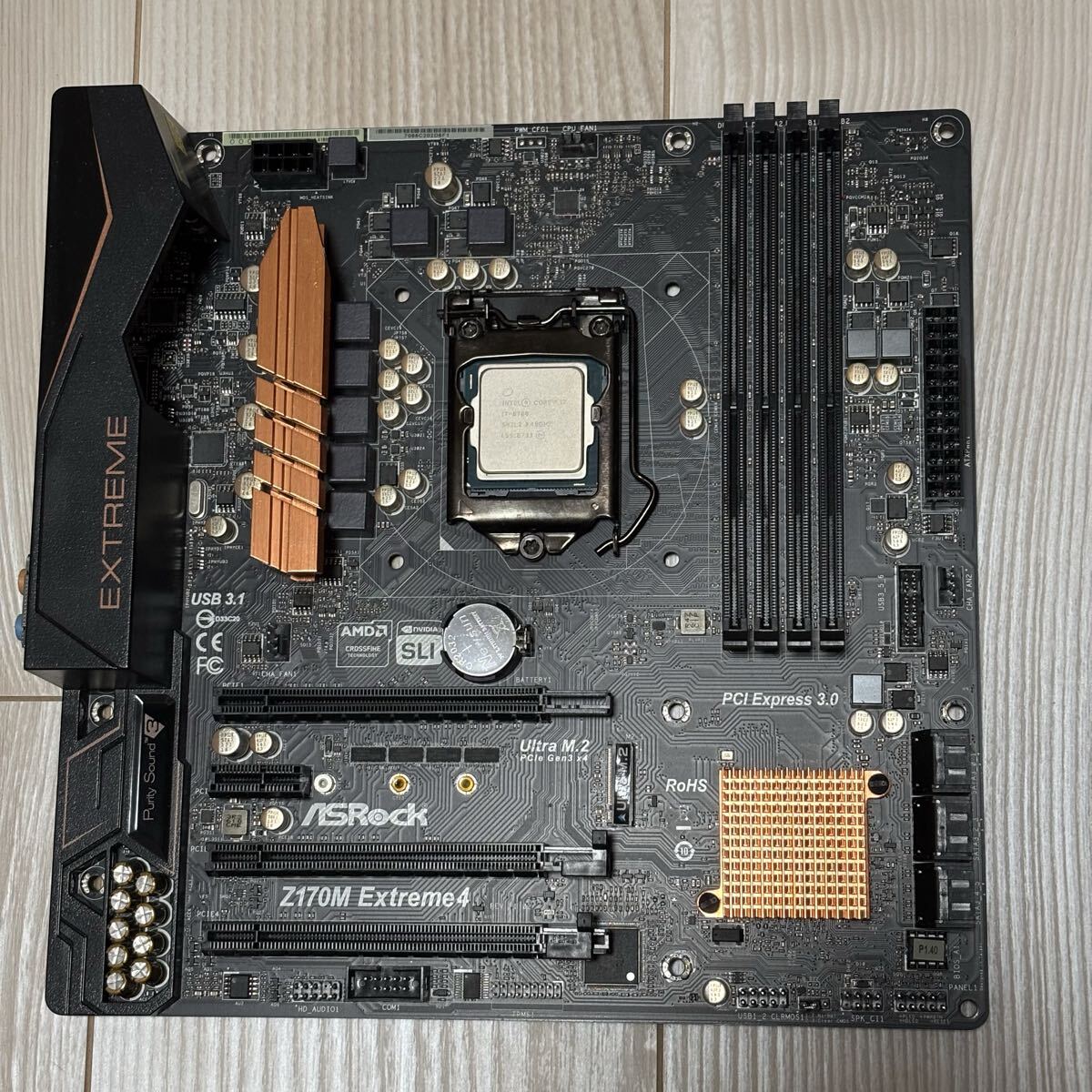Intel Core i7-6700 Asrock Z170M Extreame4 マザーボード付拍卖