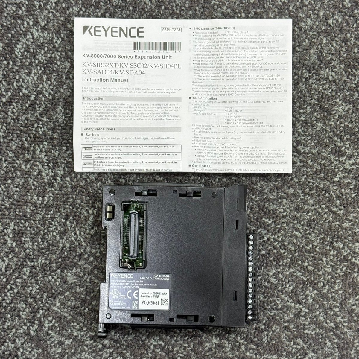 ★未使用品★外箱なし★キーエンス KEYENCE KV-SDA04 高速アナログ出力ユニット拍卖