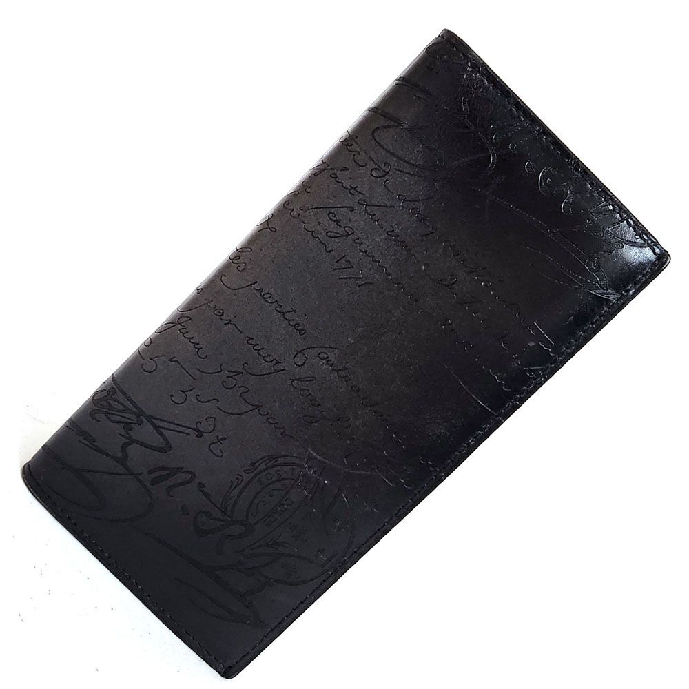 【超美品】ベルルッティ BERLUTI カリグラフィ長札入れ メンズ 札入れ 財布拍卖