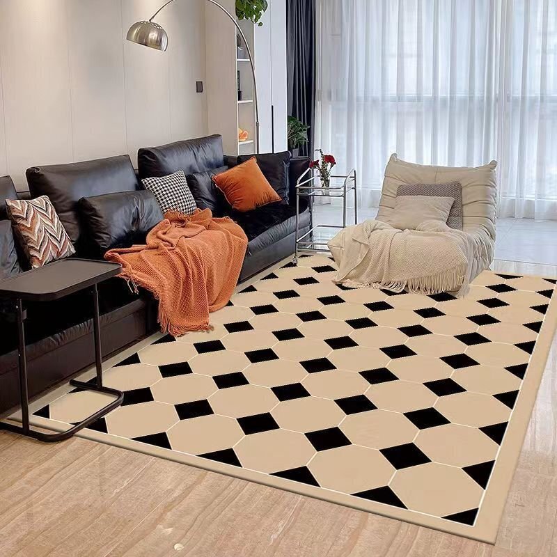 ★新品★贅沢ヨーロッパ風幾何学リビングカーペット、精巧手作り複合繊維カーペット 滑り止め 汚れ防止 160*230cm拍卖