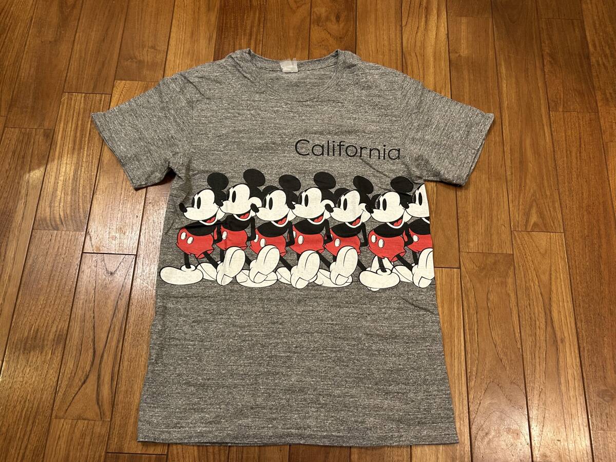 JACKSON MATISSE ミッキーマウス Tシャツ S DISNEY ディズニー 杢グレー グレー 両面 プリント MICKY MOUSE ミッキー レア 珍 総柄拍卖