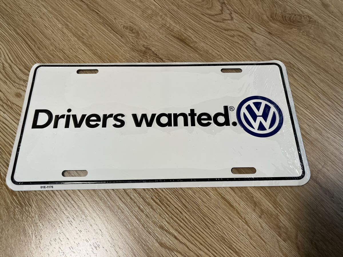 年代物 未開封新品 珍品 レア VW Drivers wanted. 海外ディーラー正規品 エンボスサイン ヴィンテージ拍卖