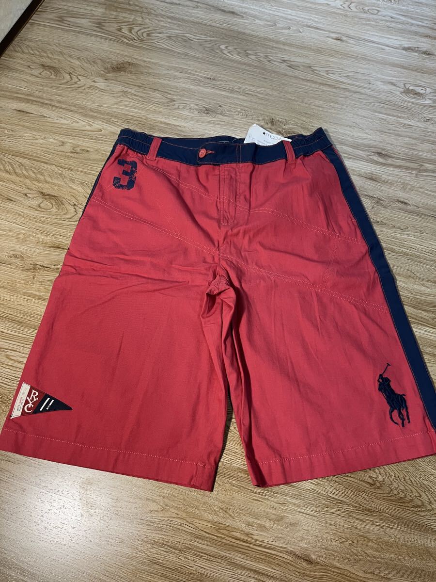 タグ付き 未使用品 Polo by Ralph Lauren 2トーン ショートパンツ 赤紺色拍卖