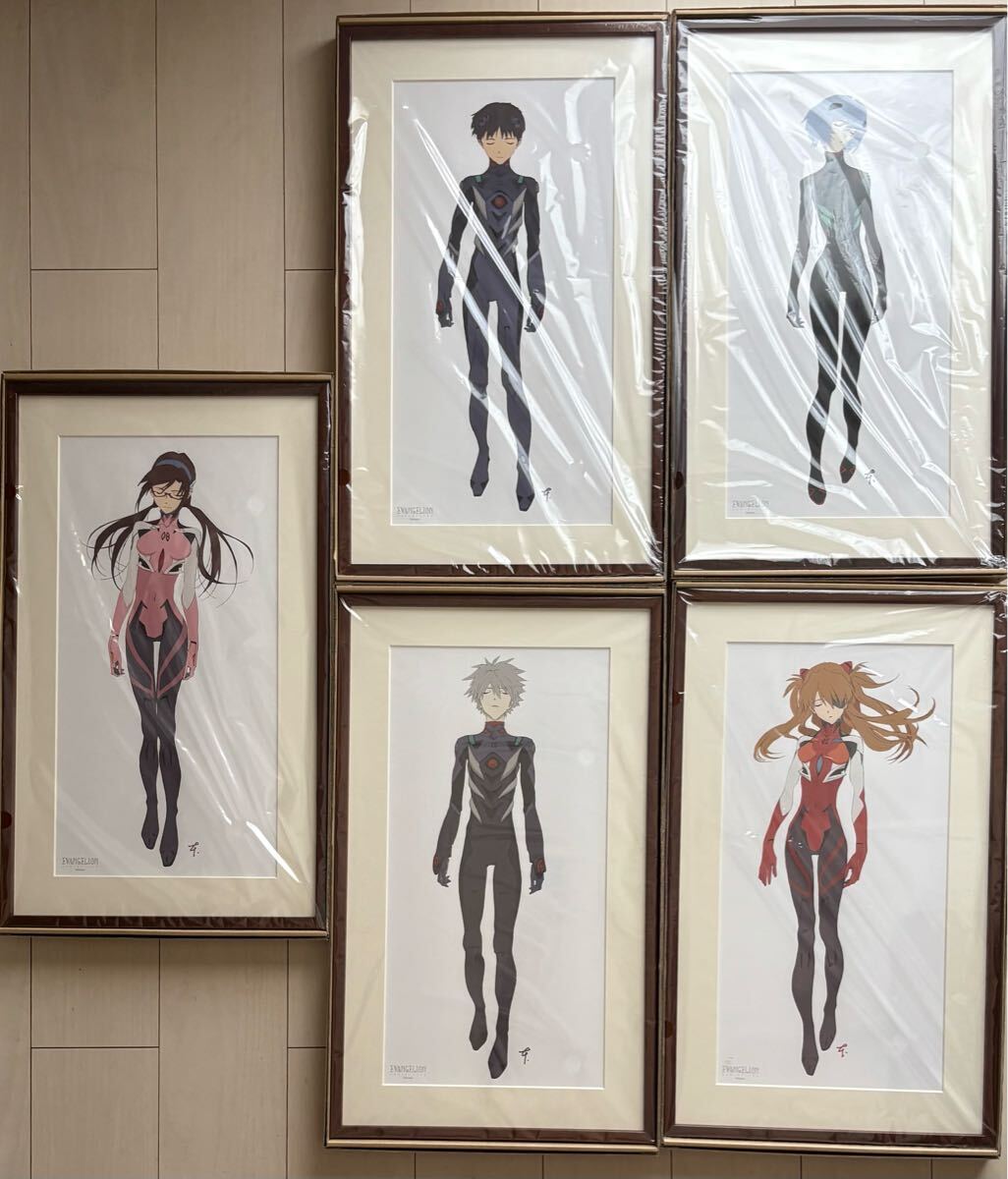 エヴァンゲリオン展 複製原画 本田雄 全5種 アスカ マリ レイ カヲル シンジ拍卖