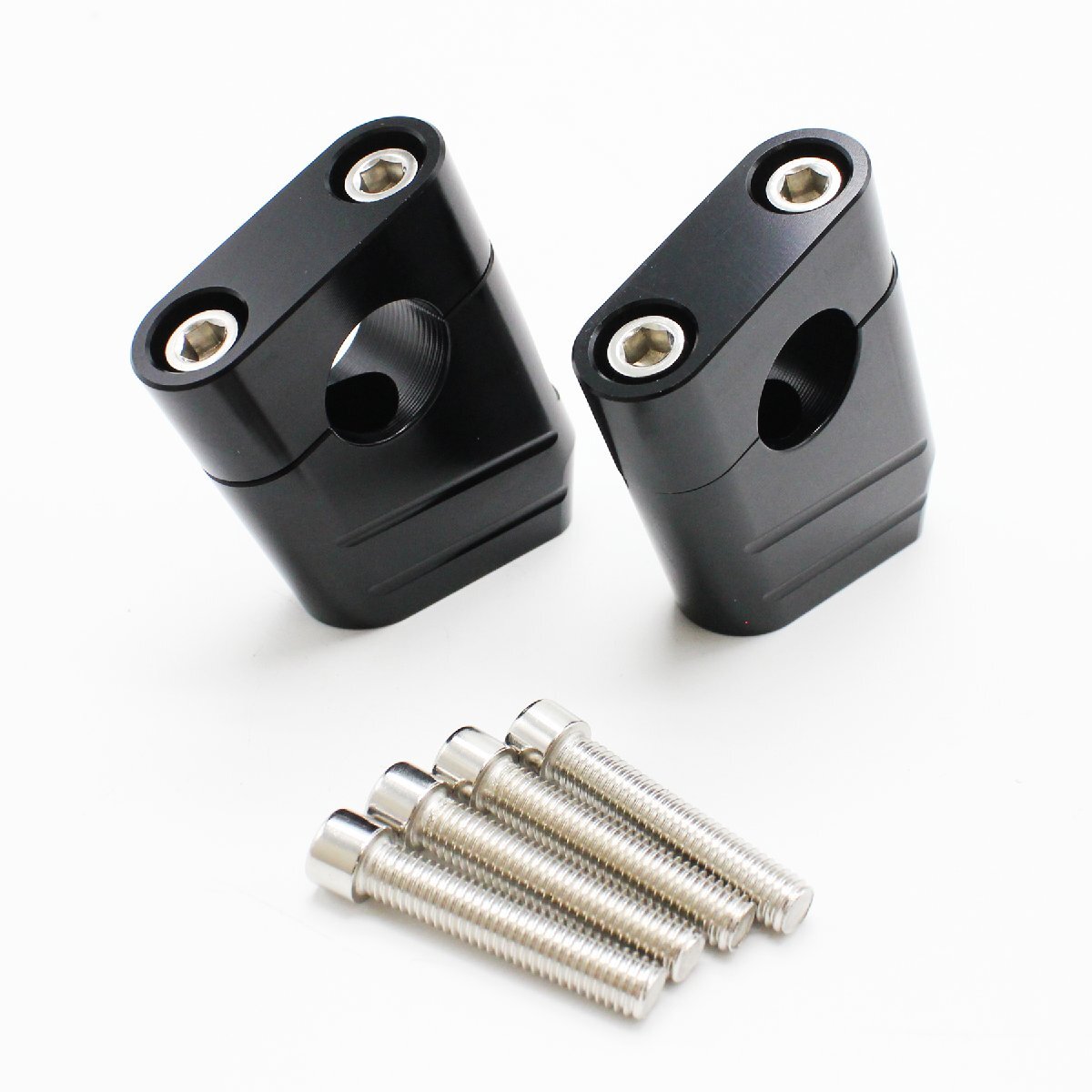 送料格安 国産用22.2mm ハンドルポスト 黒 アルマイト ZRX400 ZRX1100 ZRX1200R バリオス ゼファー ハンドルクランプ拍卖