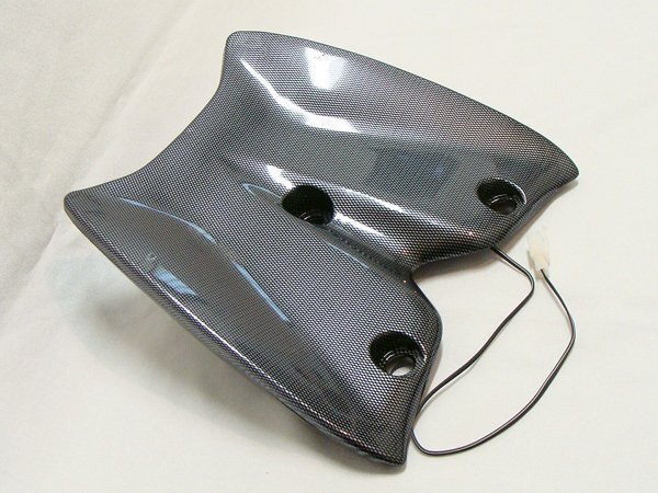 JOG ZRエボ SA16J リアスポイラーLEDセット カーボン柄 リモコンジョグ ウイング ZRエボリューション YAMAHA ヤマハ拍卖