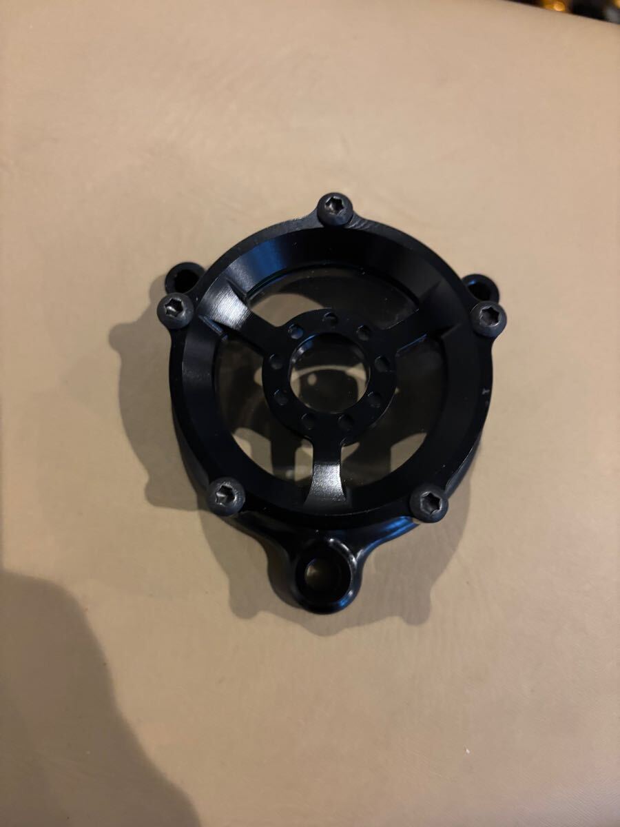 未使用保管品 k&e sr400用オイルフィルターカバー スケルトン ブラック拍卖