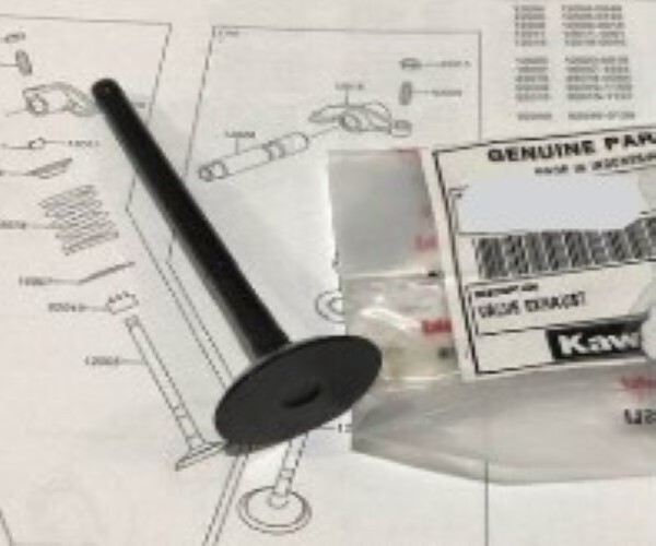 カワサキ Dトラッカー125 エキゾーストバルブ Valve Exhaust 12005-0725 KAWASAKI純正 Genuine JDM 未使用 メーカー純正品拍卖