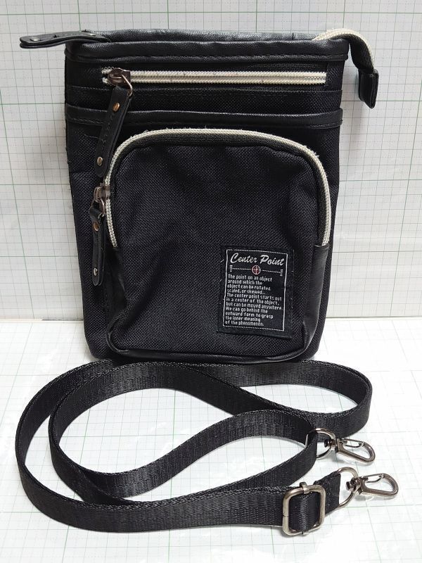 10 センターポイント ショルダーバッグ 使用感あり カラビナ用のループあり ウエストポーチ 詳細は検索してください拍卖