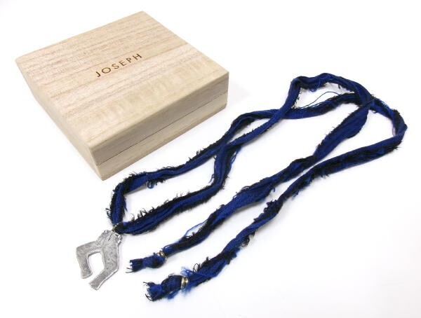 新品★JOSEPH ジョゼフ★デニムパンツ チャーム ネックレス★日本製 ブルーコード 真鍮チャーム拍卖