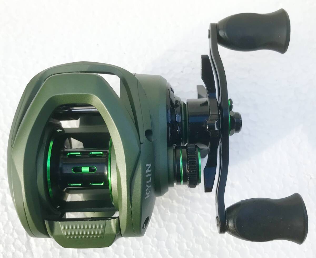 BILLNNGSベイトリールKYLIN200M右☆送料無料☆新品未使用☆マットモスグリーン☆ギア比7.2:1☆177グラム☆マグネティックブレーキ☆拍卖
