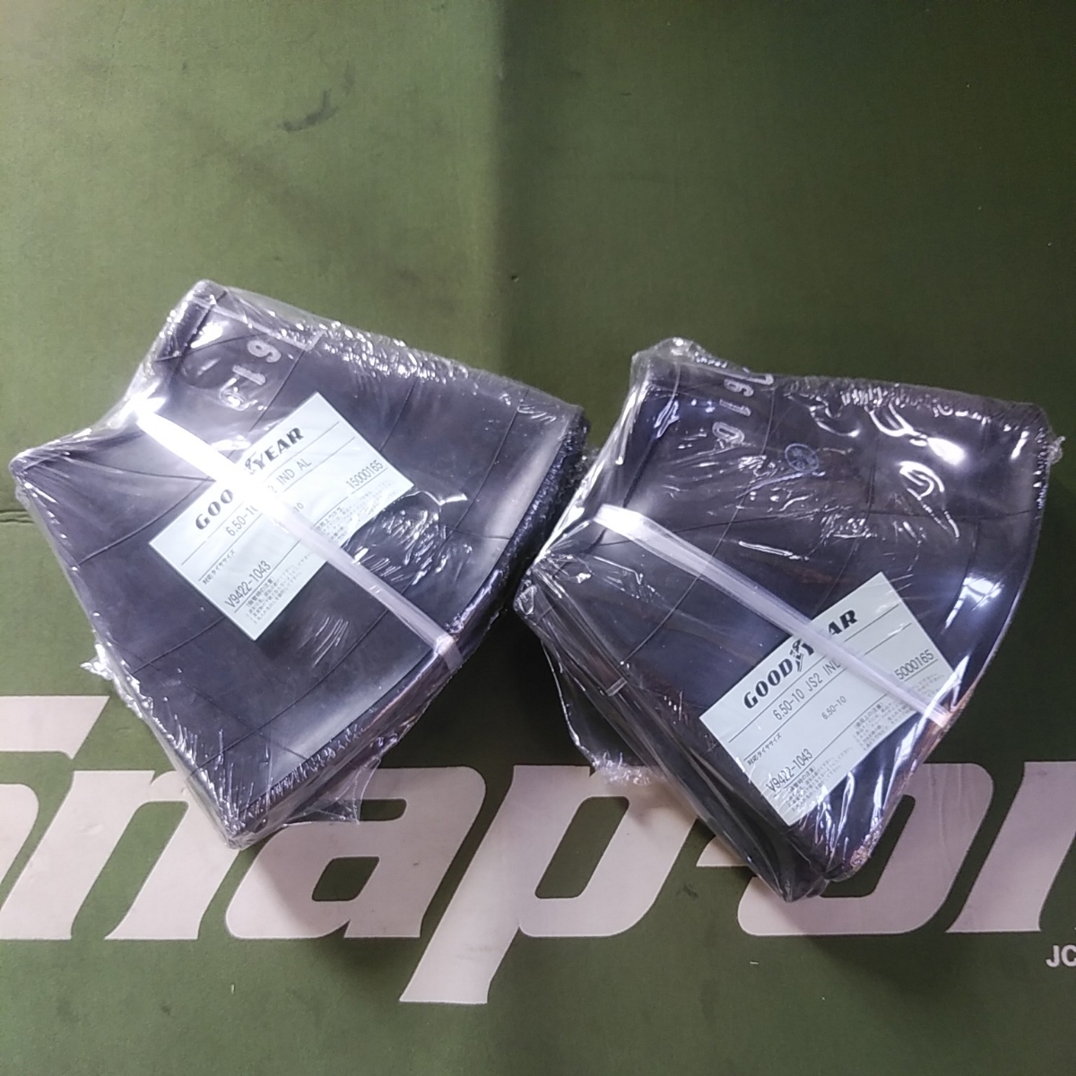 6.50-10 グッドイヤーGoodyear フォークリフト タイヤチューブ ☆2本セット 拍卖