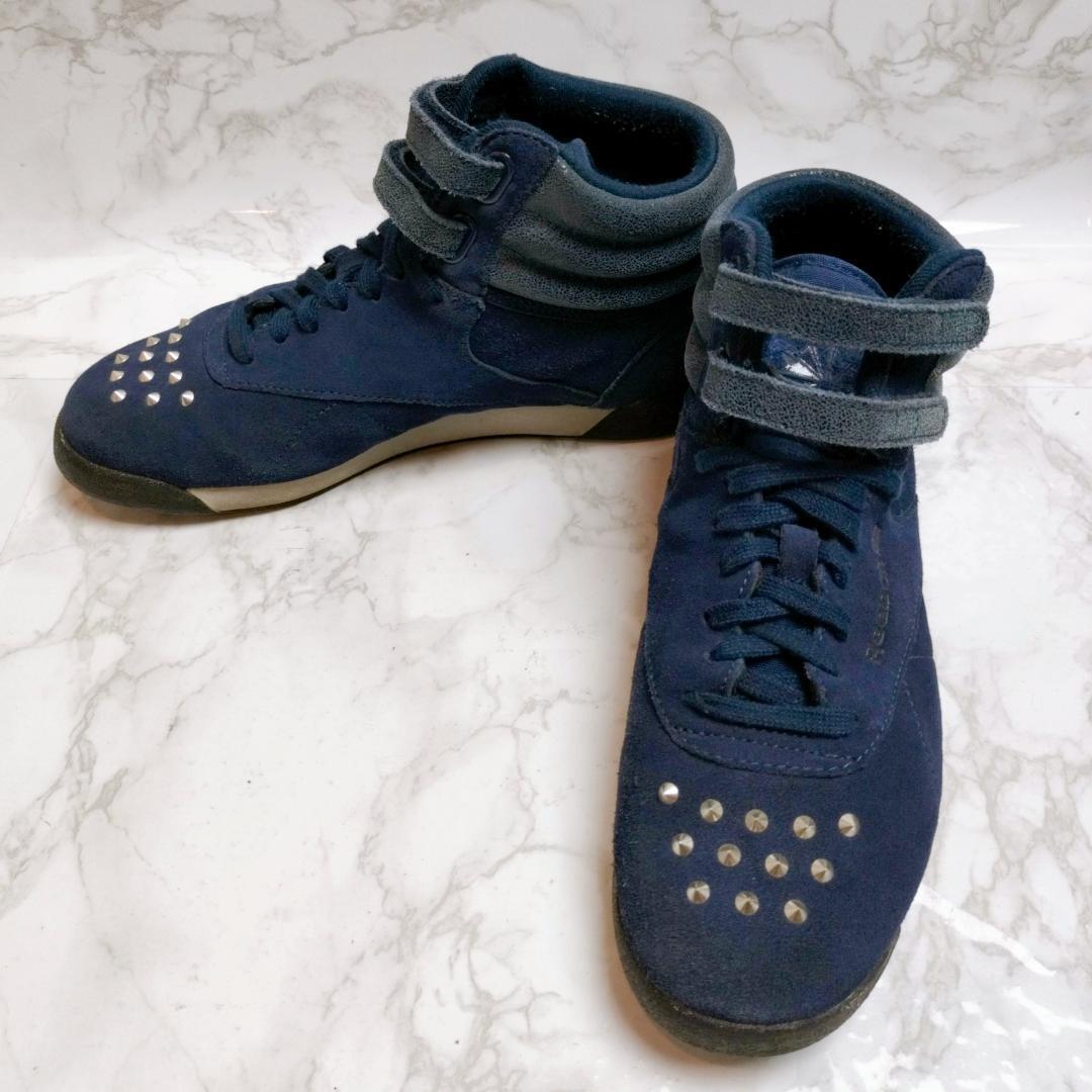希少 リーボック フリースタイル ハイ ブリング スタッズ スニーカー 25拍卖