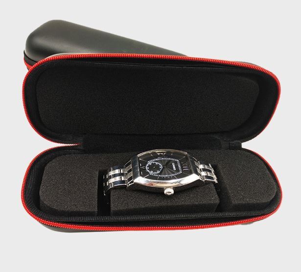 送料無料 腕時計ケース 1本収納 時計 ウォッチケース スポンジ保護 持ち運びに便利 バックの中で時計保護 拍卖