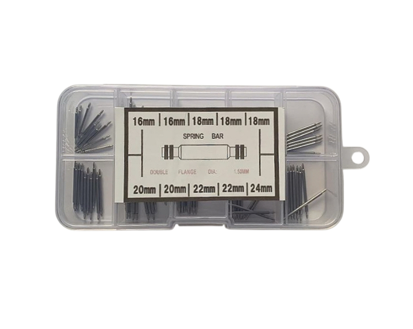 よく使う 時計 ばね棒セット ベルト バネ棒 5サイズ 16mm-24mm 100本セット バネ棒セット 腕時計 ベルト 交換 工具 腕時計 バンド拍卖