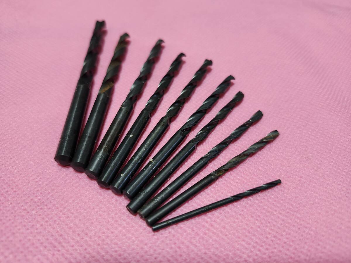 電動ドリル用鉄工ドリルの刄 10本セットの新品同様品拍卖
