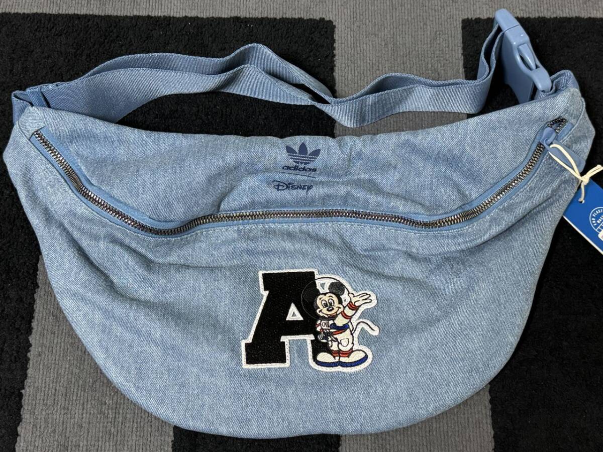 【新品/未使用】Disney ディズニー adidas アディダス コラボ ショルダーバック ウエストポーチ拍卖
