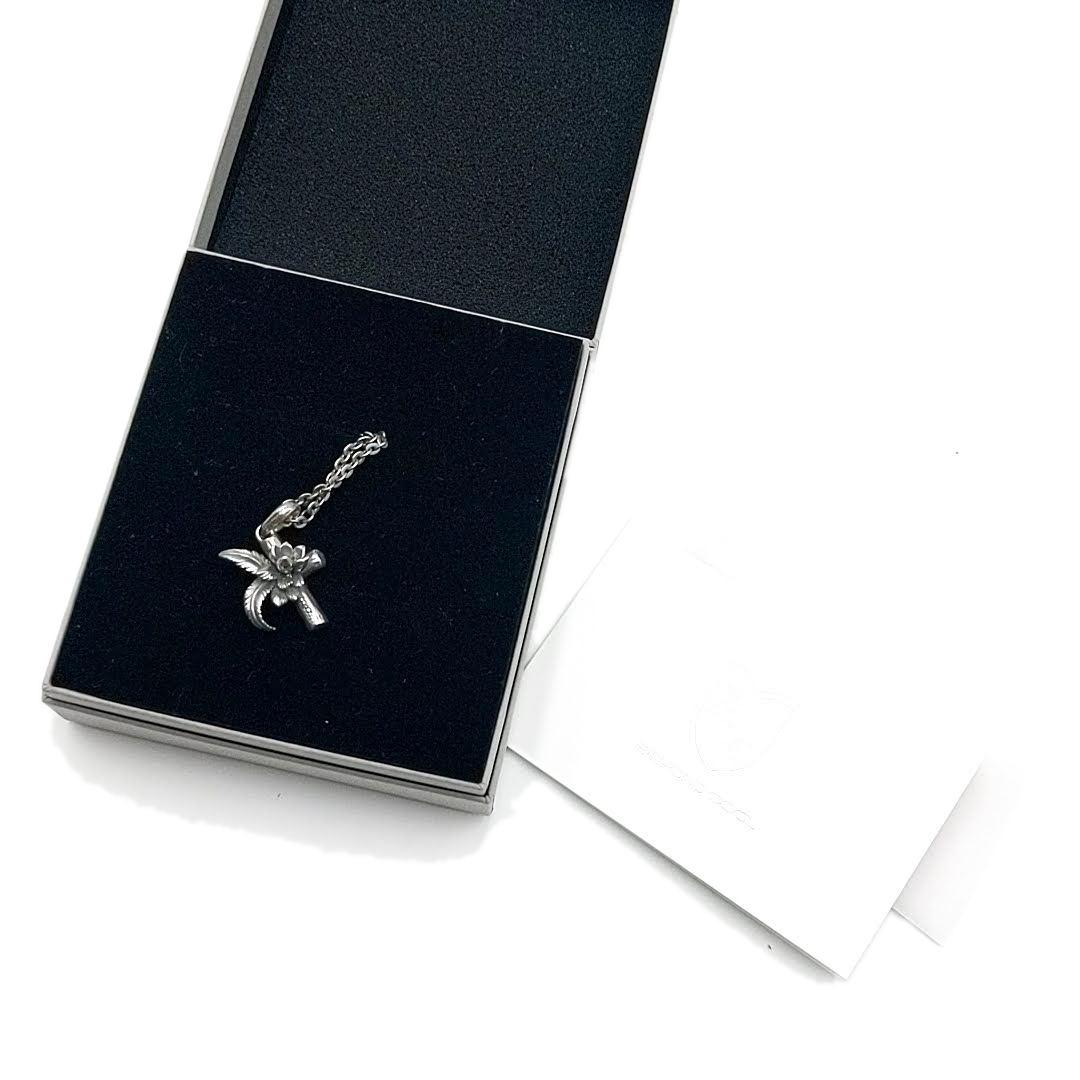 送料無料 美品 ブラッディマリー Bloody Mary ペンダント ネックレス マグノリア - 木蓮の花- シルバー メンズ拍卖