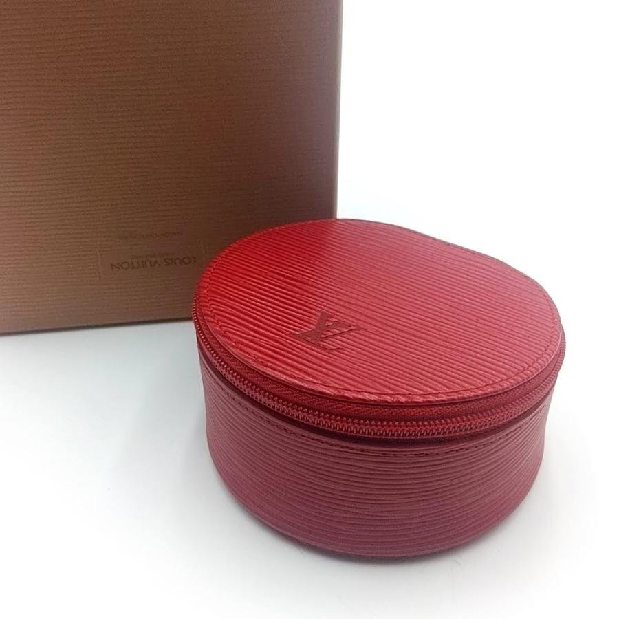 送料無料 超美品 ルイヴィトン LOUIS VUITTON ジュエリーケース エクランビジュー エピ M48227 レディース拍卖